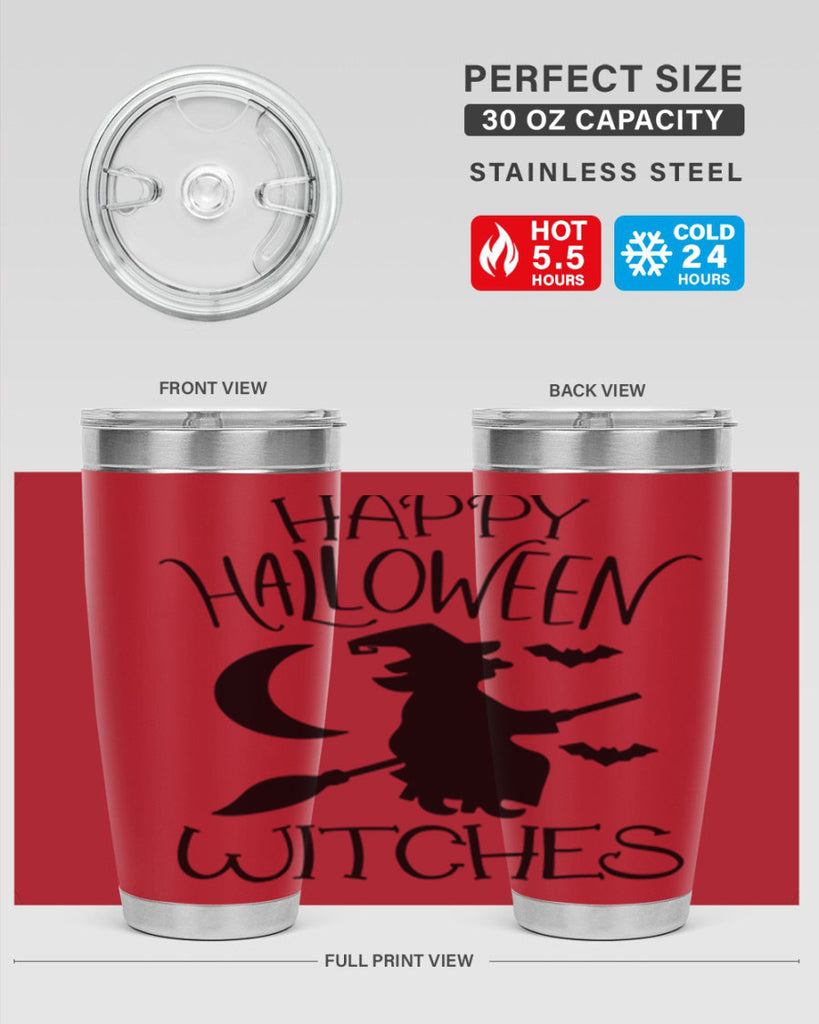 happy halloween witches 63#- halloween- Tumbler