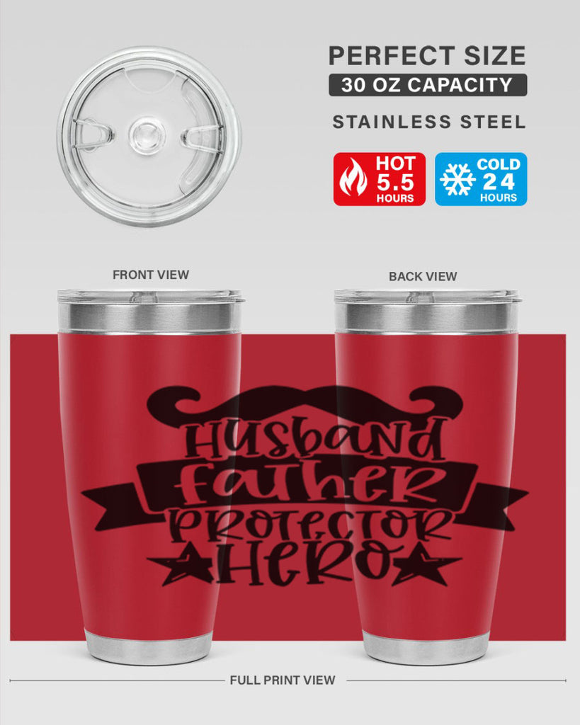 husband father protector hero 46#- fathers day- Tumbler