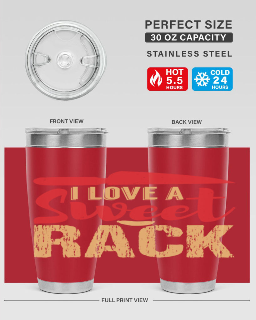 i love a sweet rack 40#- bbq- Tumbler
