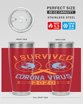 i survived corona virus Style 34#- corona virus- Tumbler