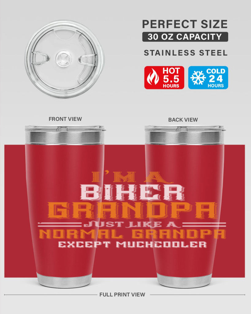 im a biker grandpa just like a normal grandpa except muchcooler 38#- grandpa - papa- Tumbler