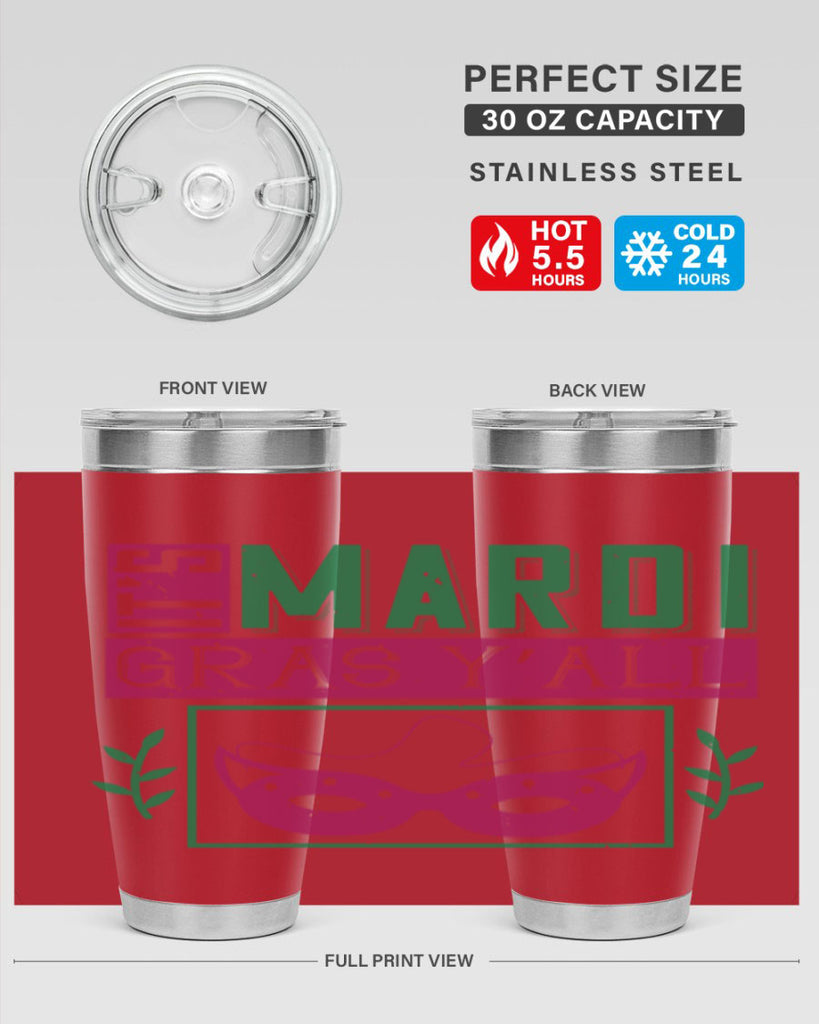 it’s mardi gras y’all 60#- mardi gras- Tumbler