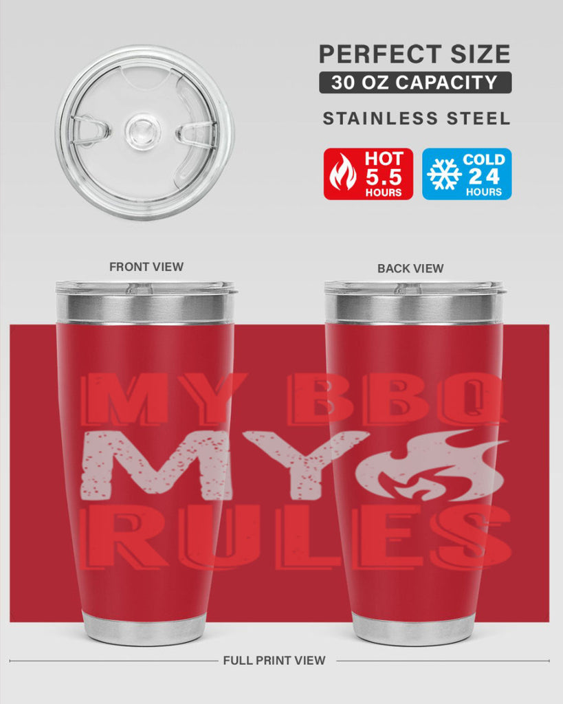 my bbq my rule 22#- bbq- Tumbler