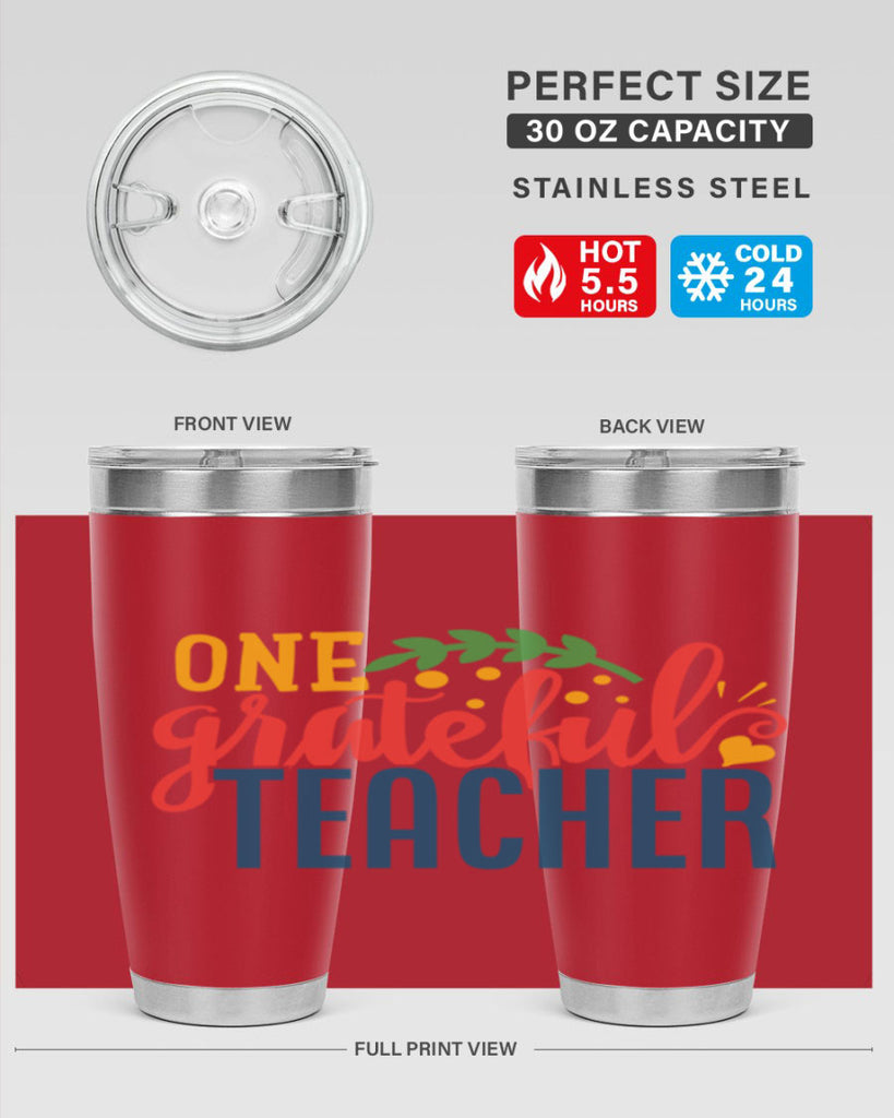 one grateful teacher Style 167#- teacher- tumbler