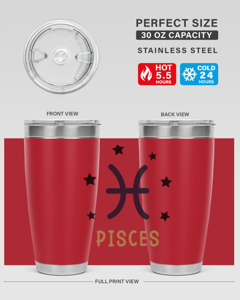 pisces 355#- zodiac- Tumbler