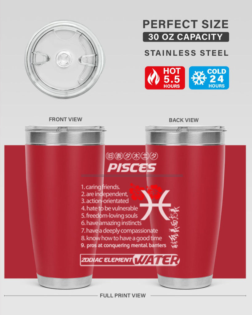 pisces 356#- zodiac- Tumbler