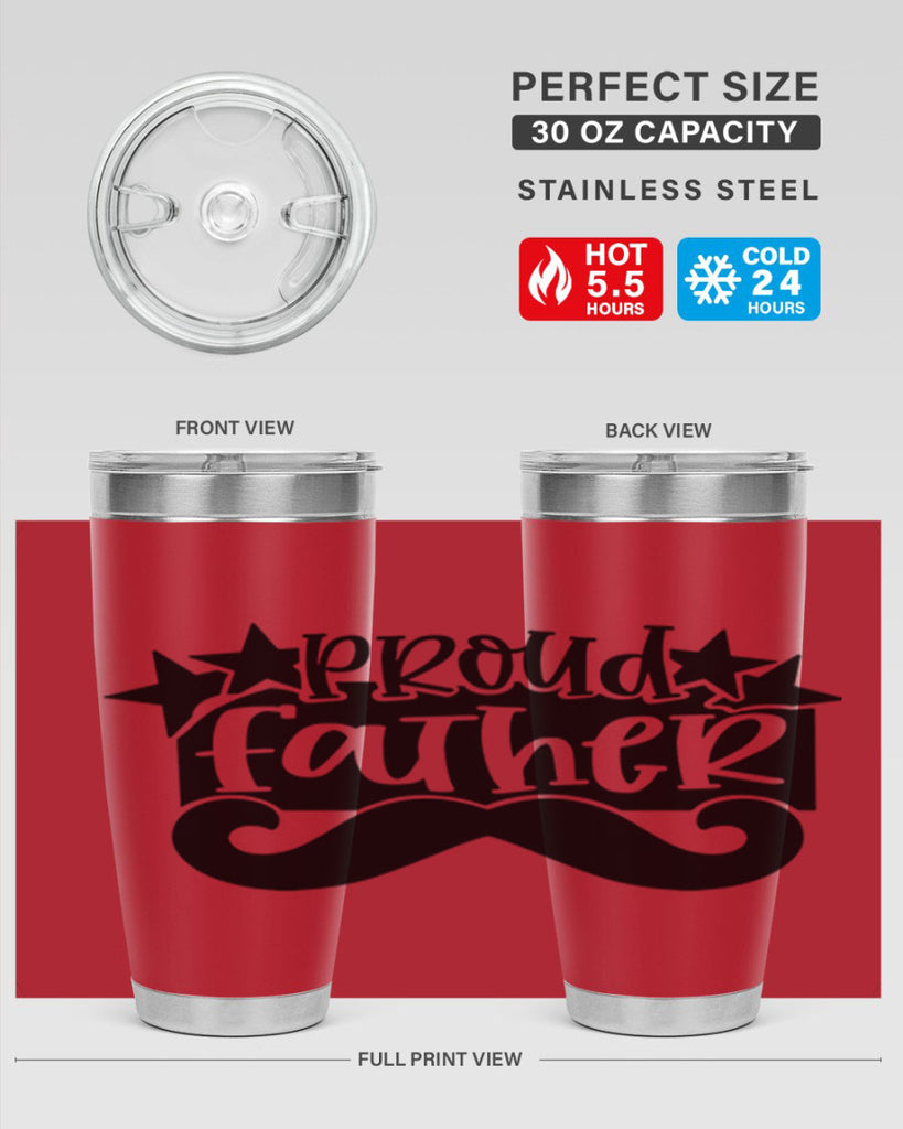 proud father 21#- fathers day- Tumbler