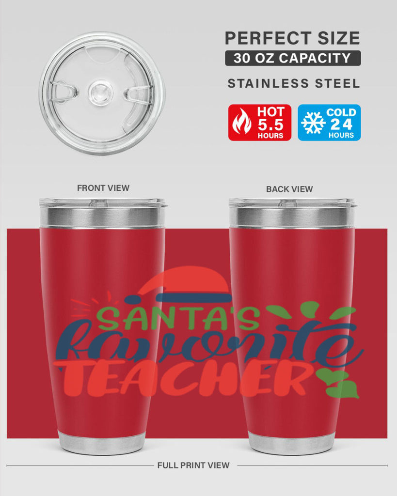 santas favorite teacher Style 151#- teacher- tumbler