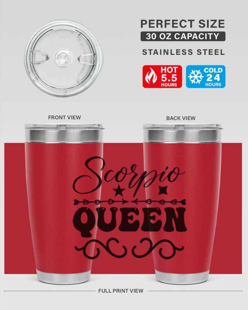 scorpio queen 447#- zodiac- Tumbler