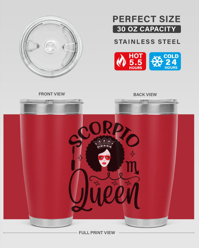 scorpio queen 448#- zodiac- Tumbler