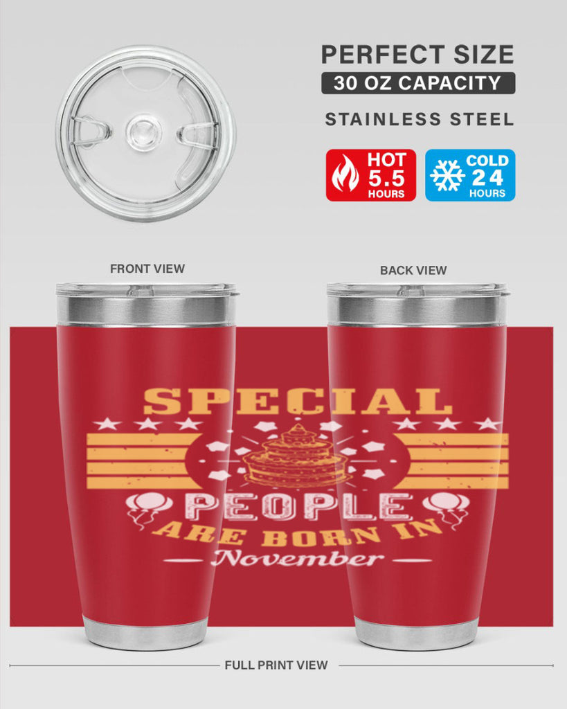 special people are born in november Style 38#- birthday- tumbler