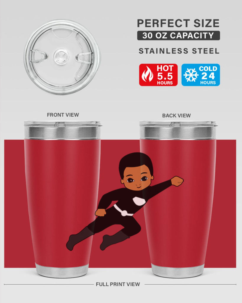 super kid 7#- black men - boys- tumbler