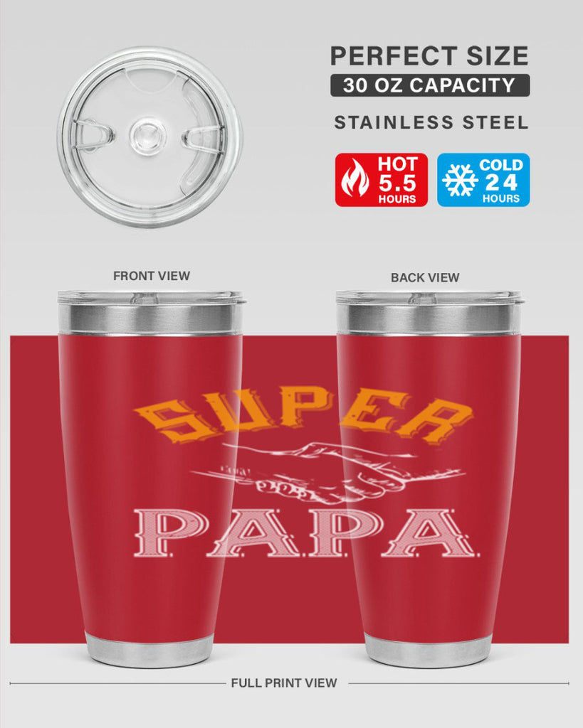super papa 8#- grandpa - papa- Tumbler