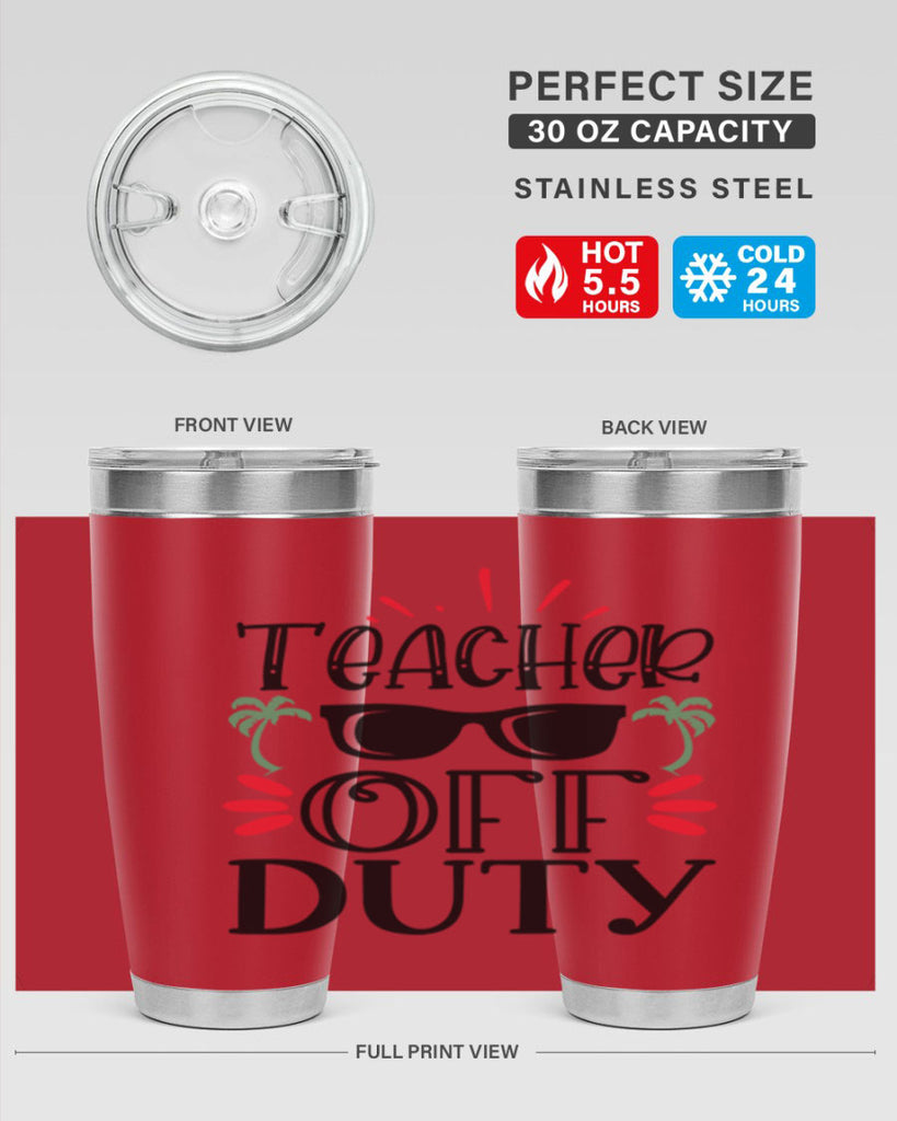 teacher off duty Style 204#- teacher- tumbler