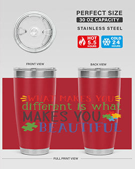 what makes you different is what makes you beautiful Style 3#- autism- Tumbler