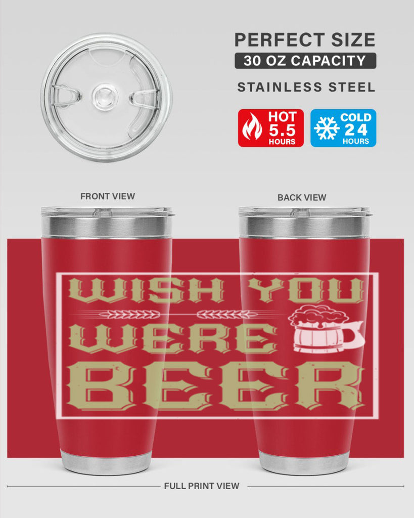 wish you were beer 2#- beer- Tumbler