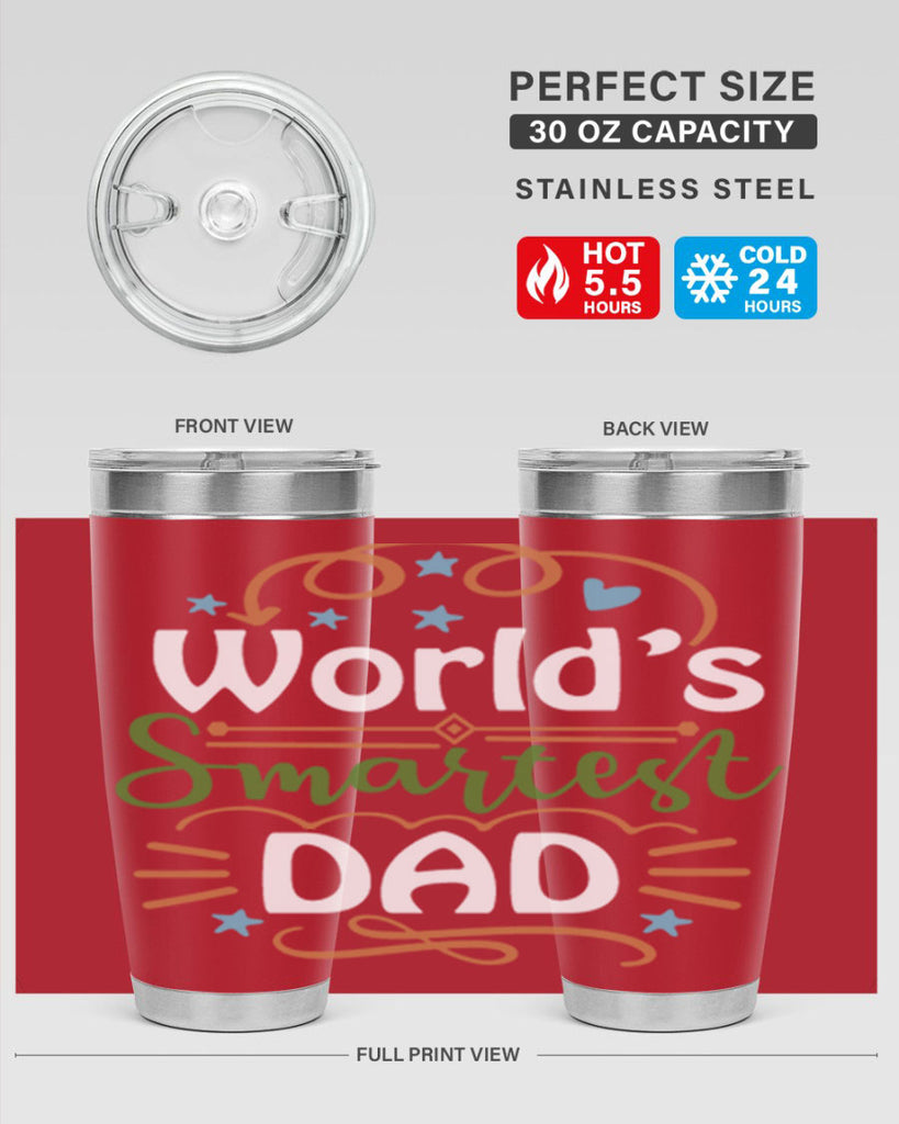world’s smartest dad 2#- fathers day- Tumbler