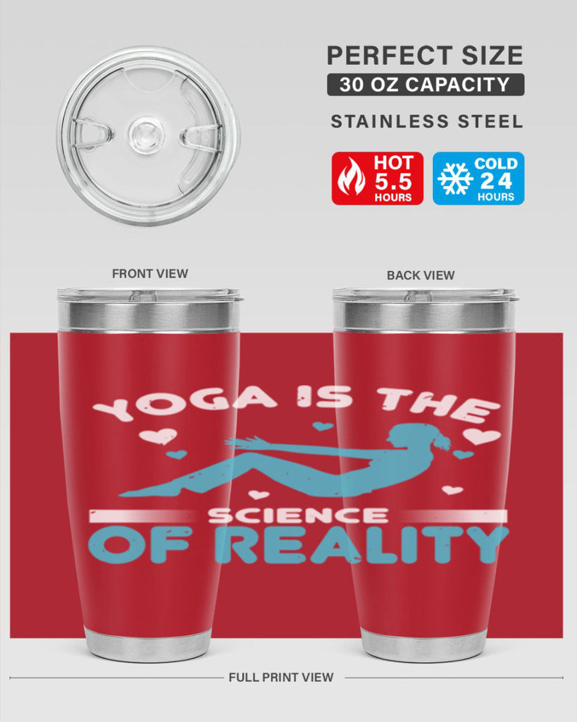 yoga is the science of reality 16#- yoga- Tumbler