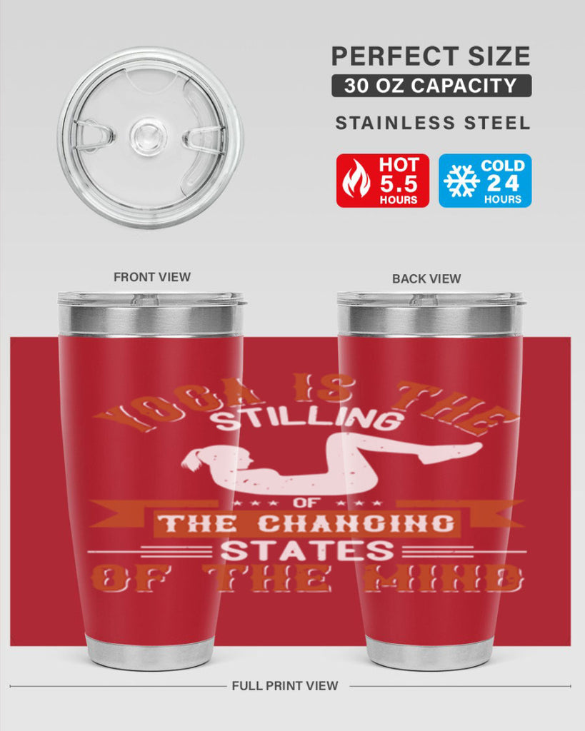 yoga is the stilling of the changing states of the mind 12#- yoga- Tumbler