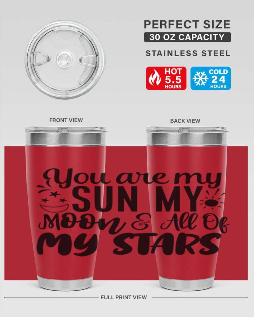 you are my sun my moon all of my stars 4#- family- Tumbler