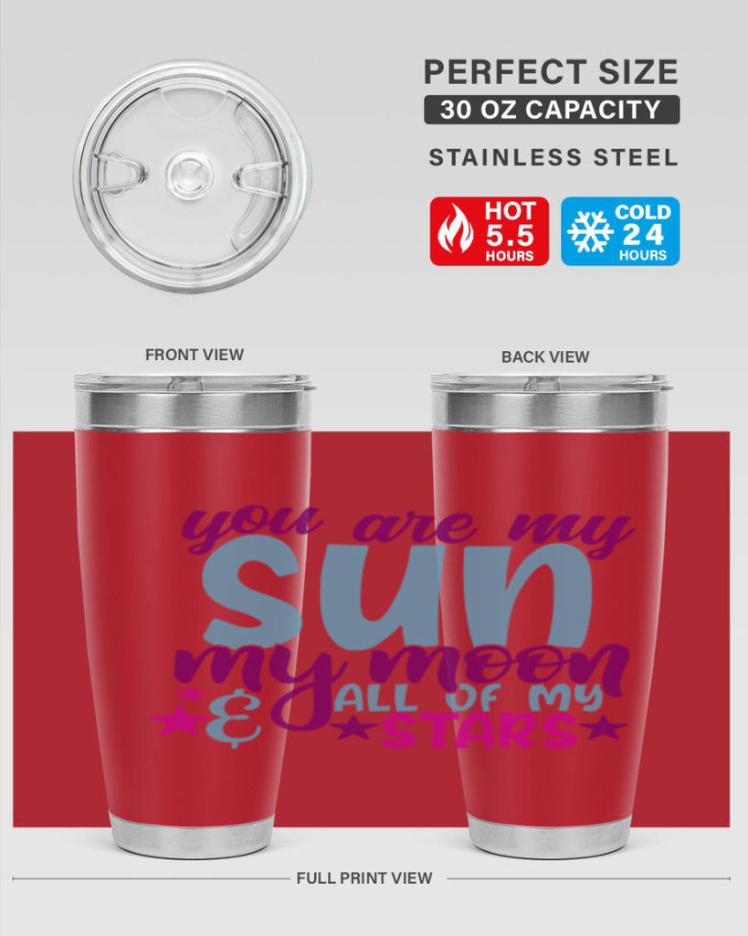 you are my sun my moon all of my stars 6#- family- Tumbler