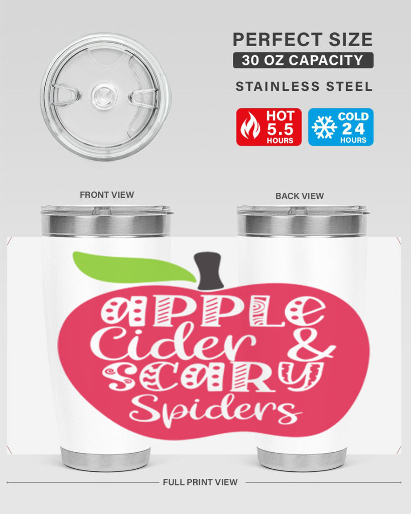 Apple Cider Scary Spiders 10#- fall- Tumbler