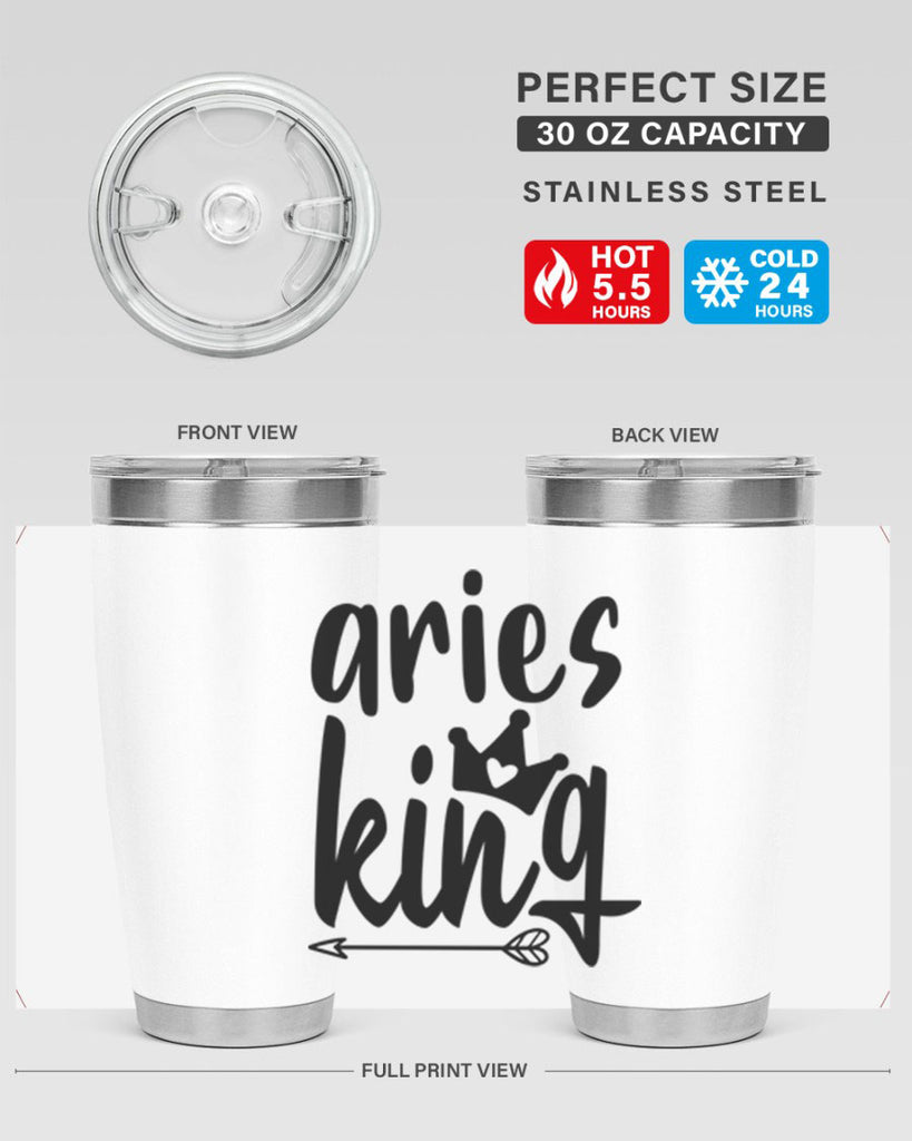 Aries king 108#- zodiac- Tumbler