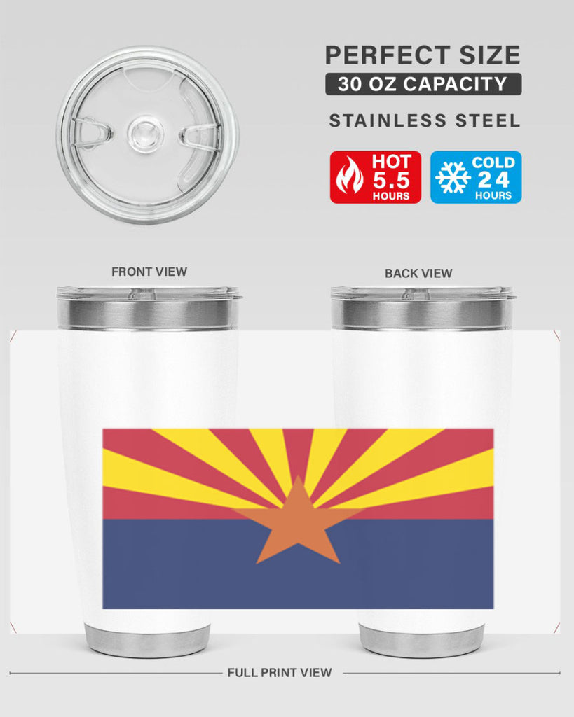 Arizona 49#- Us Flags- Tumbler
