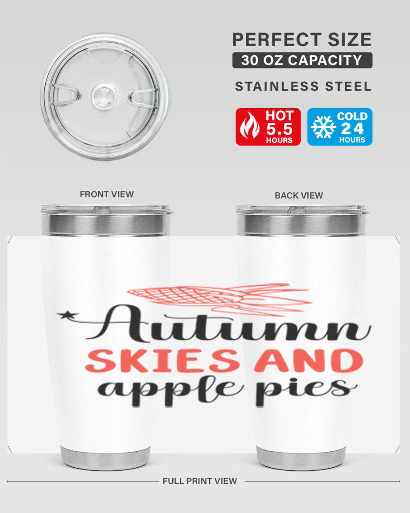 Autumn skies and apple pies 29#- fall- Tumbler