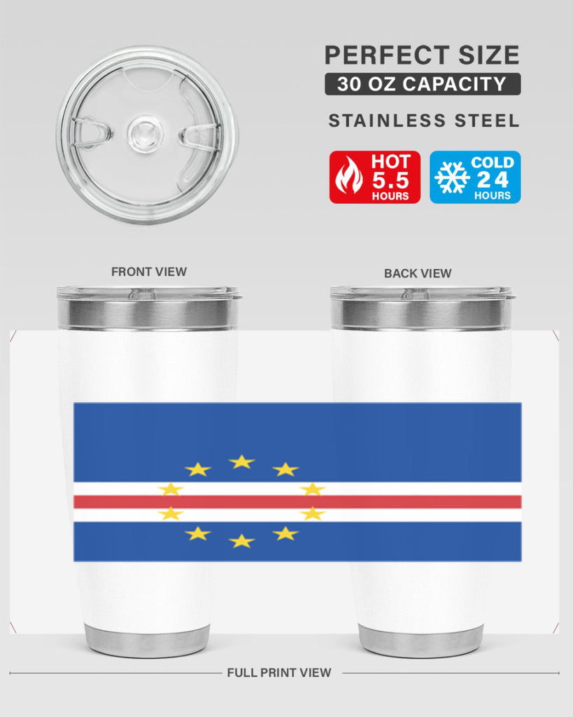 Cabo Verde 169#- world flags- Tumbler