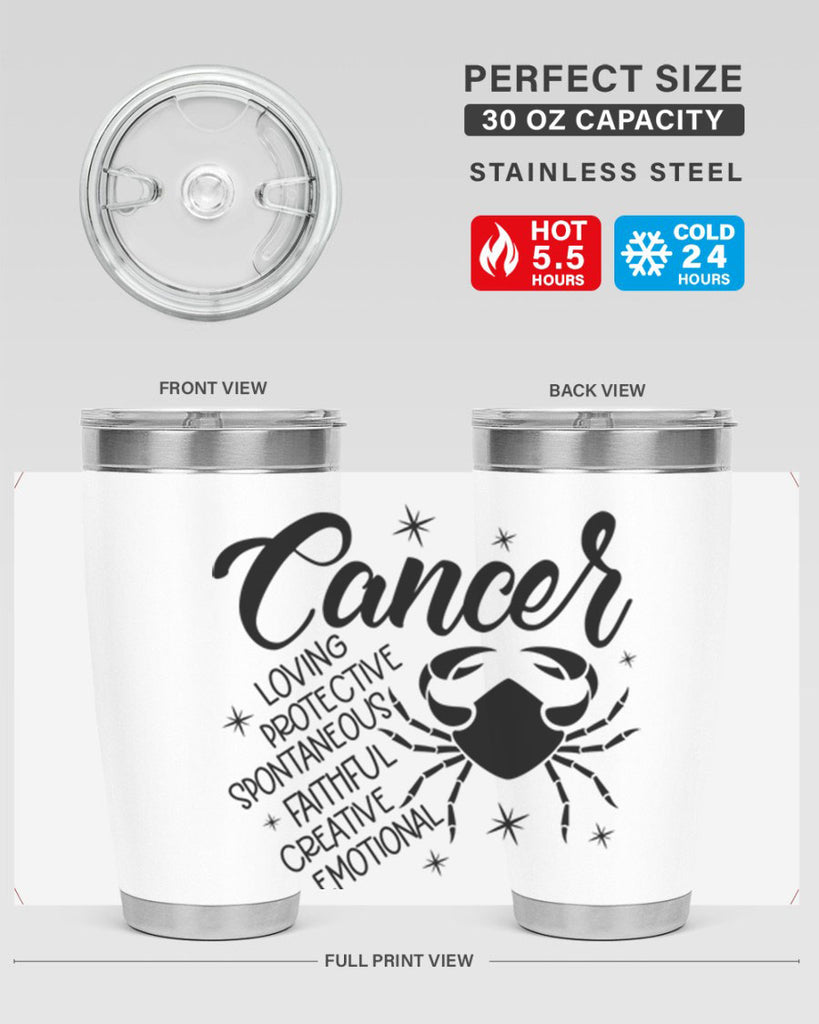 Cancer 151#- zodiac- Tumbler