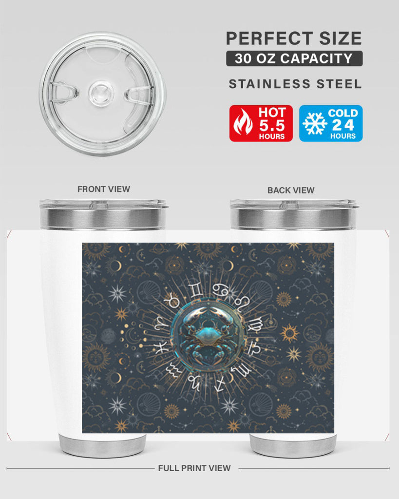 Cancer Straight 146#- zodiac- Tumbler