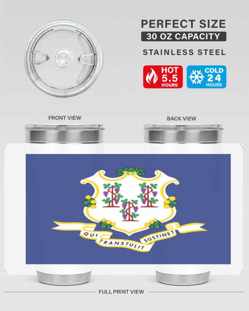 Connecticut 45#- Us Flags- Tumbler