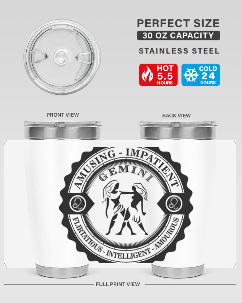 Gemini 11#- zodiac- Tumbler