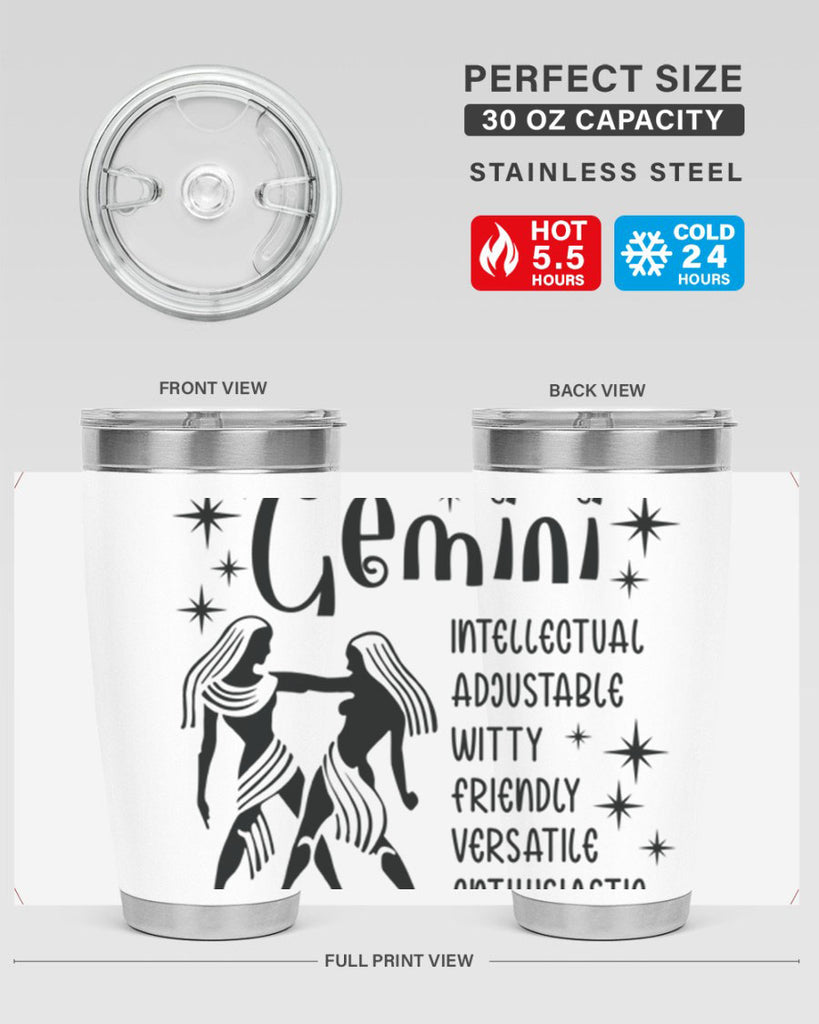 Gemini 217#- zodiac- Tumbler