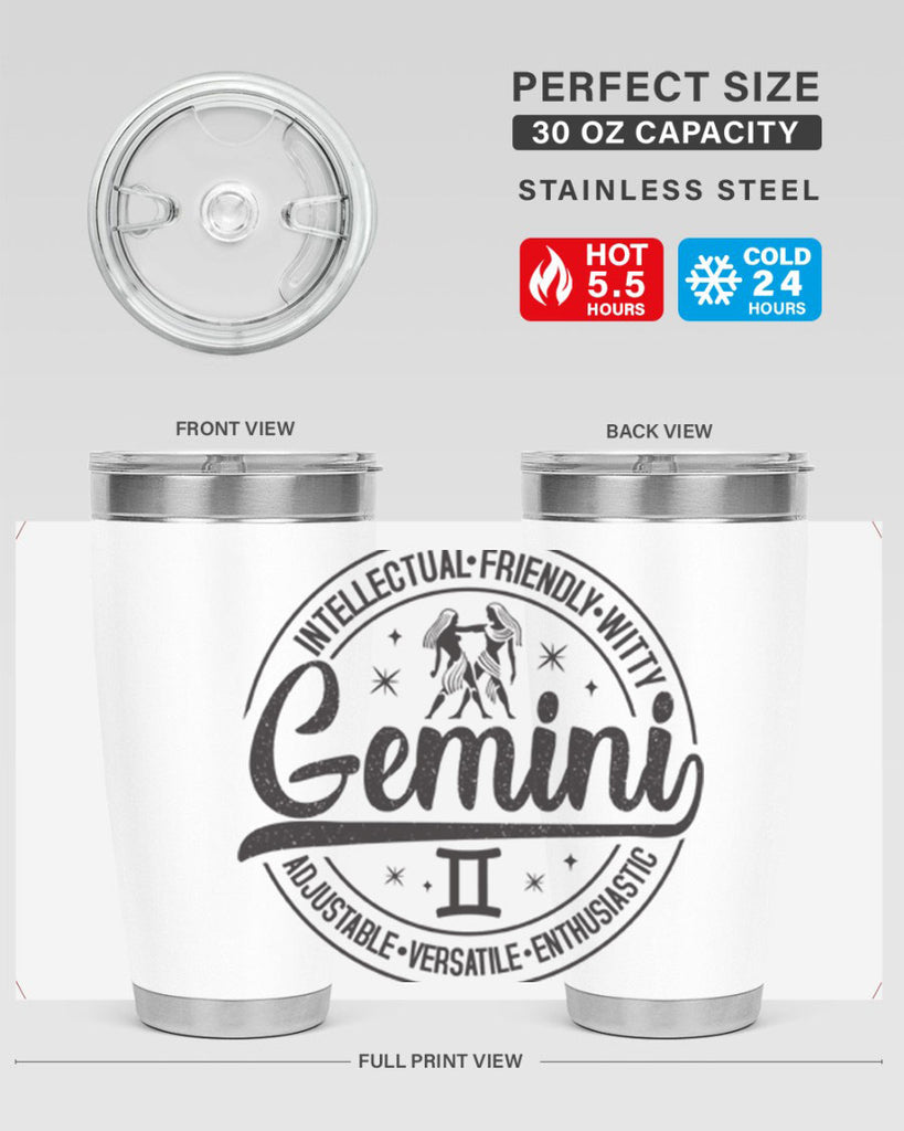 Gemini 225#- zodiac- Tumbler