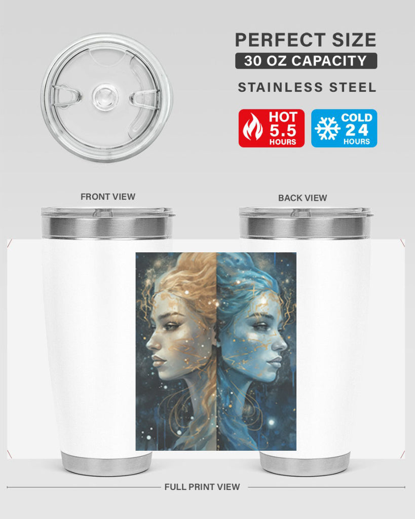 Gemini 56#- zodiac- Tumbler