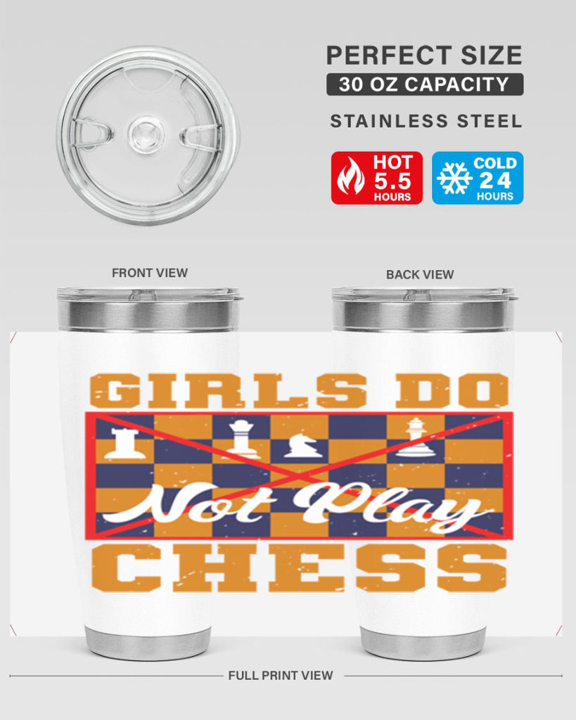 Girls do not play chess 49#- chess- Tumbler