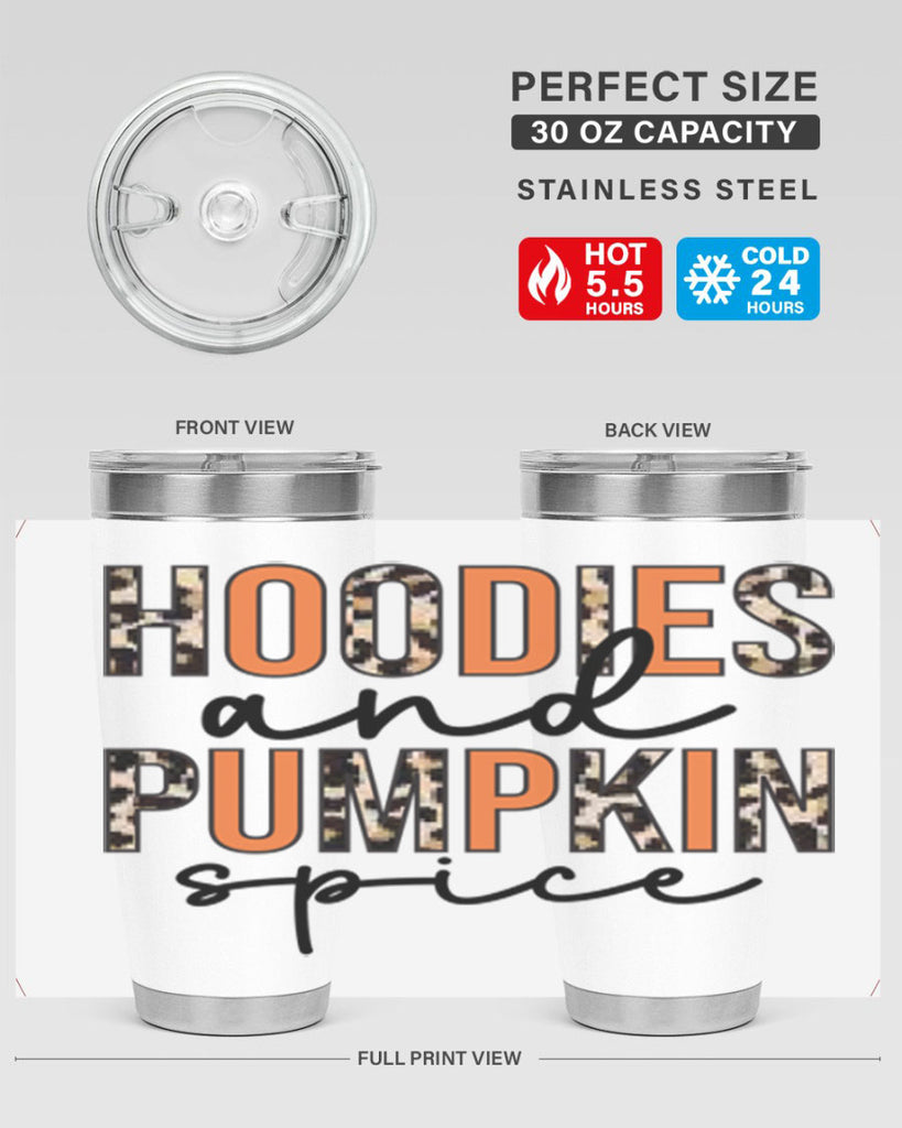 Hoodies and pumpkin spice 317#- fall- Tumbler