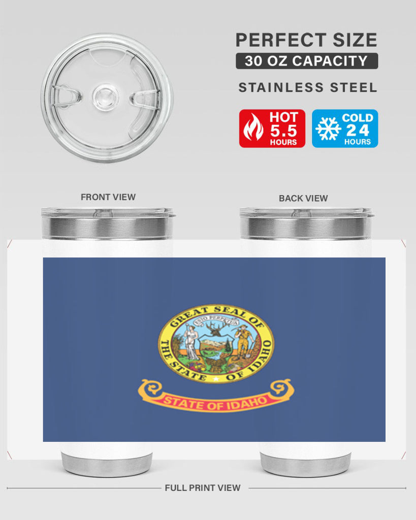 Idaho 40#- Us Flags- Tumbler