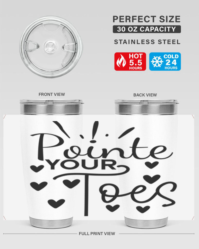 Pointe Your Toes 73#- ballet- Tumbler