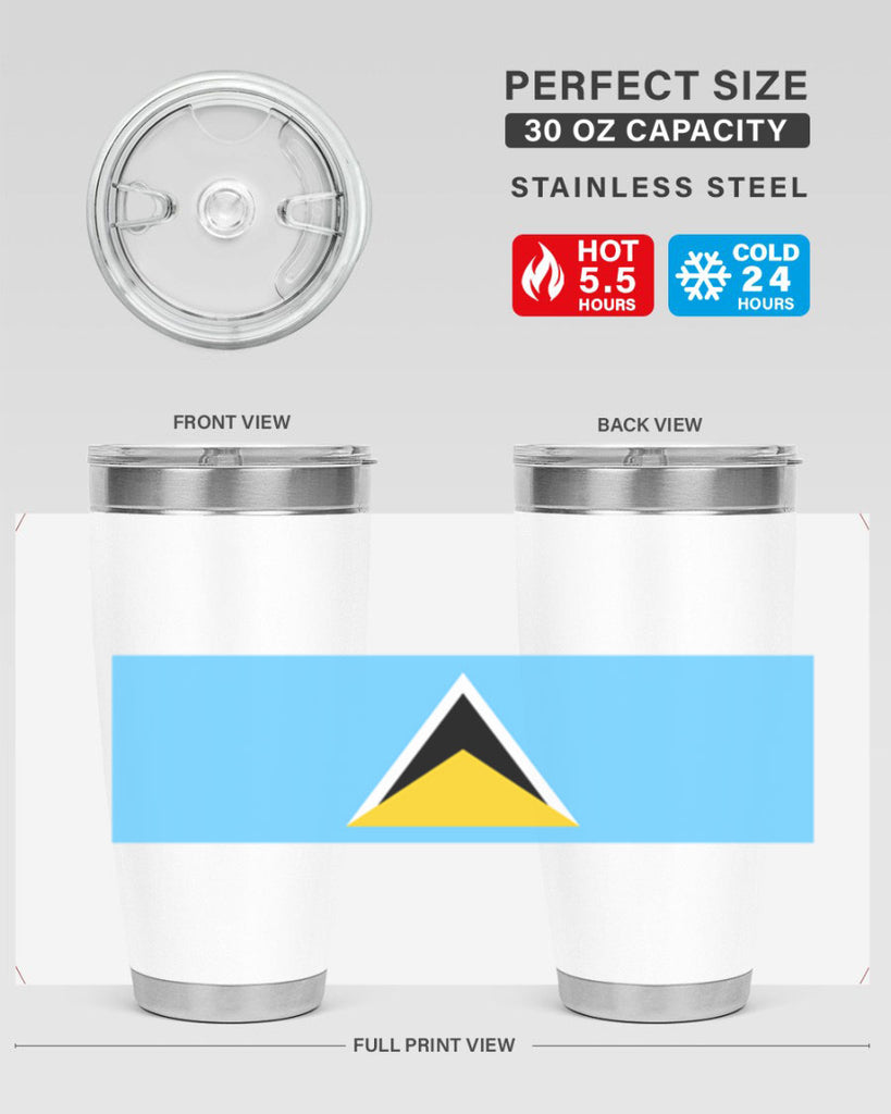 Saint Lucia 51#- world flags- Tumbler