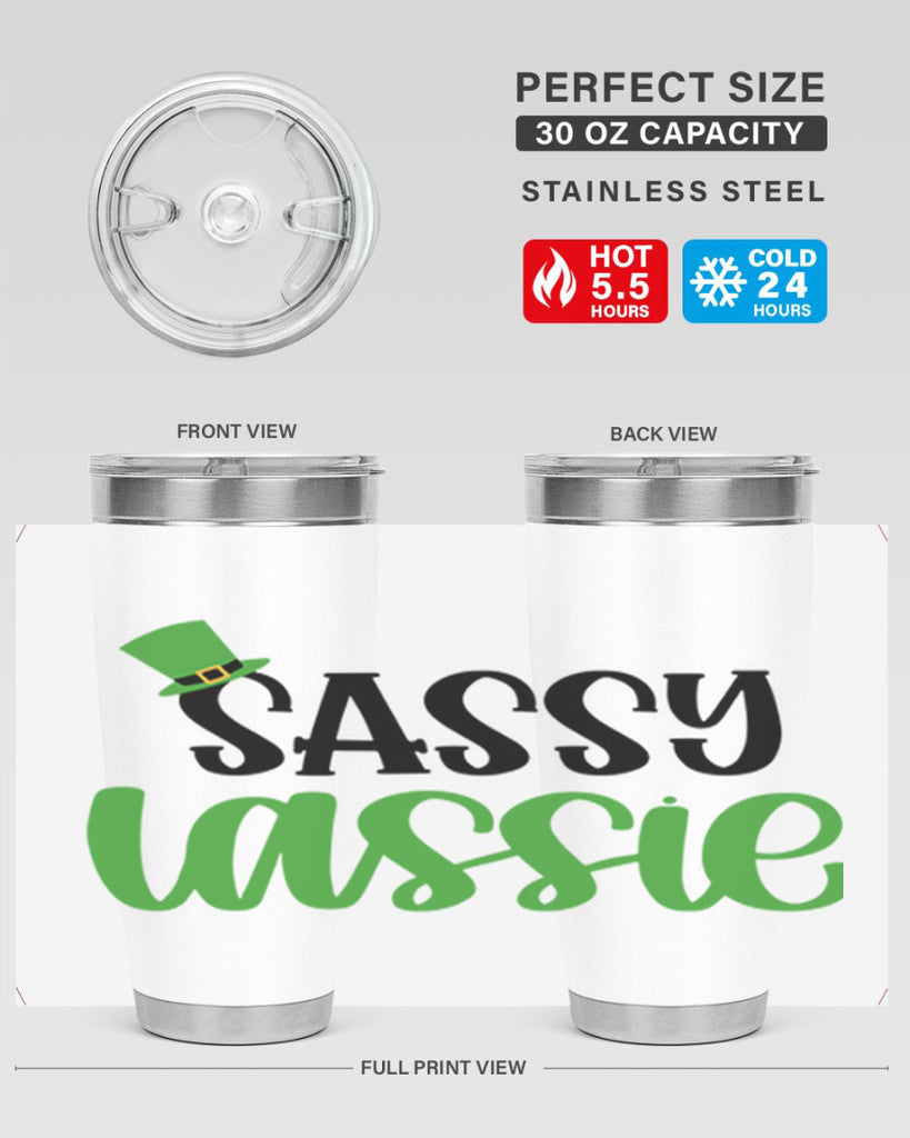 Sassy Iassie Style 34#- St Patricks Day- Tumbler