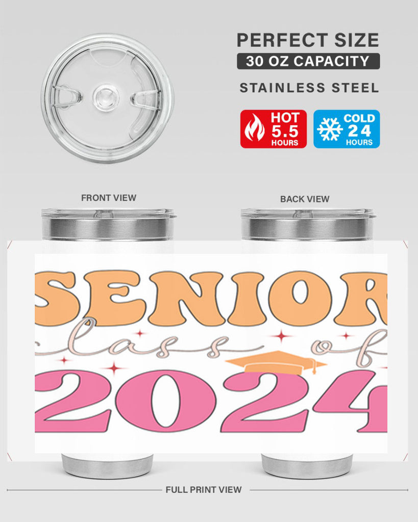 Senior class of 2024 19#- 12th grade- Tumbler