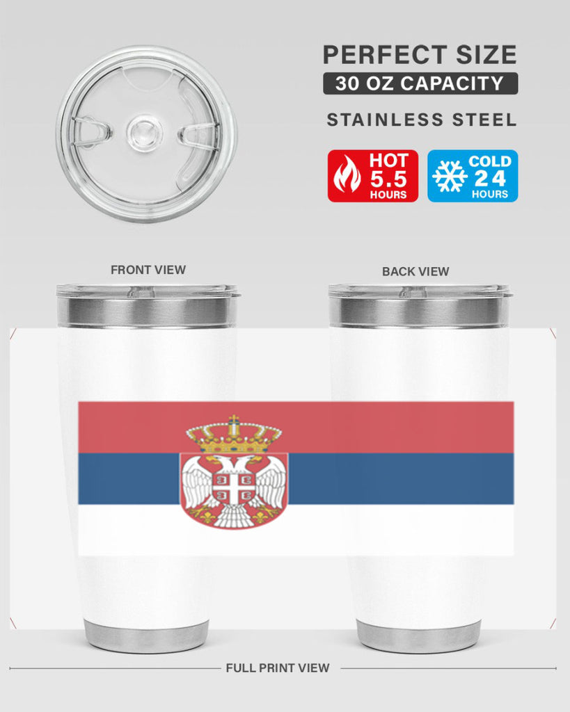 Serbia 44#- world flags- Tumbler