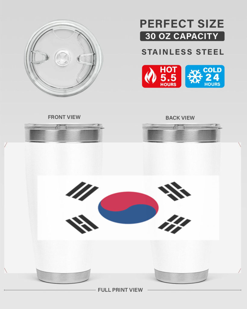 South Korea 35#- world flags- Tumbler