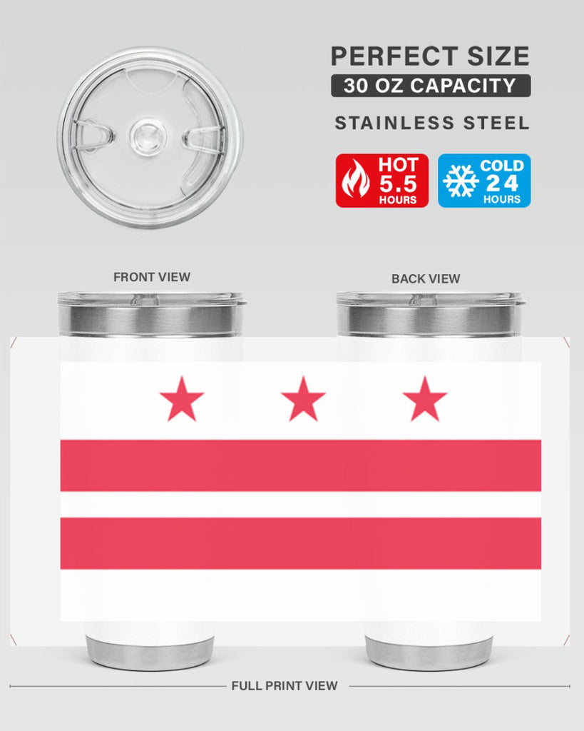 Washington DC 5#- Us Flags- Tumbler