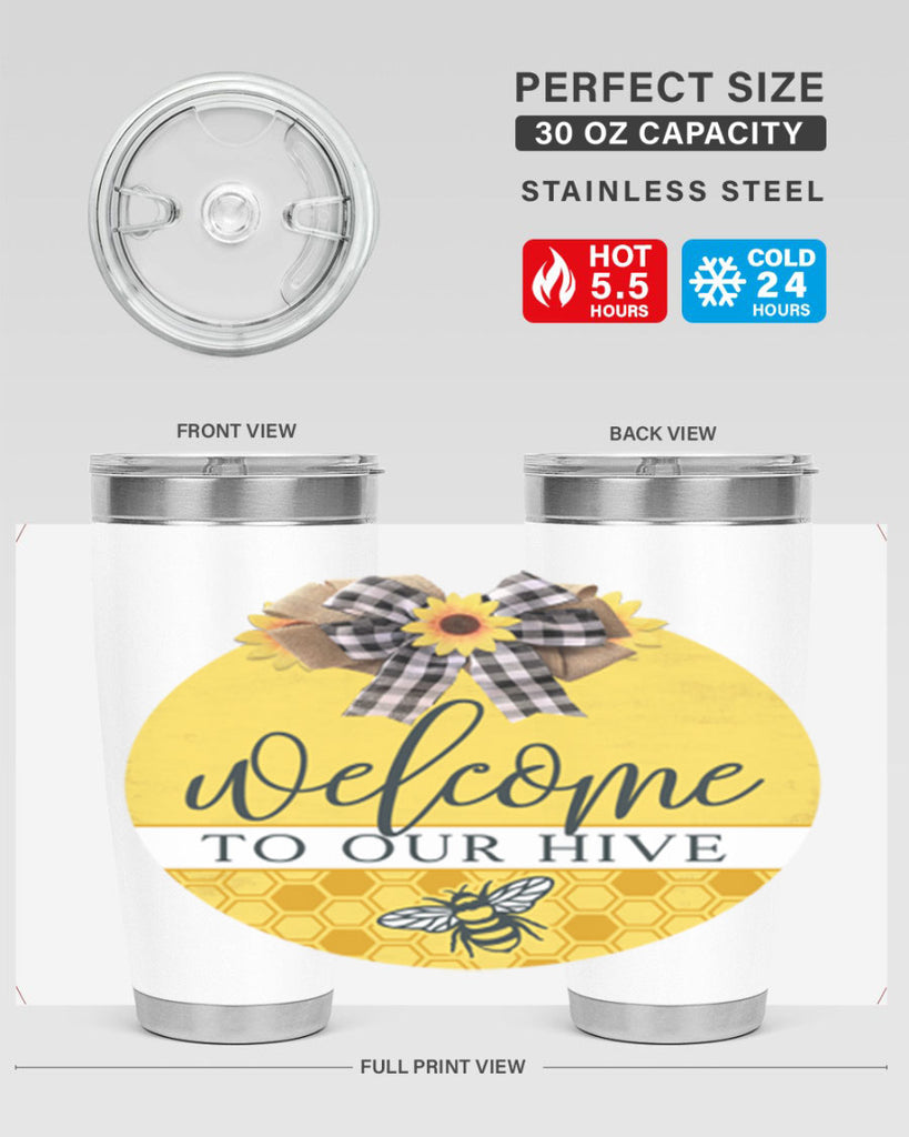 Welcome to our Hive complete yellow Mockup589#- spring- Tumbler