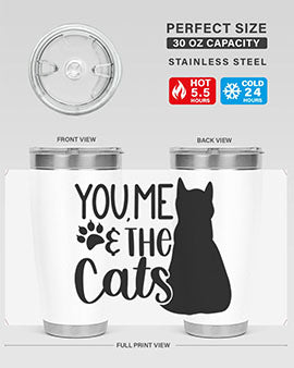 You Me The Cat Style 110#- cat- Tumbler