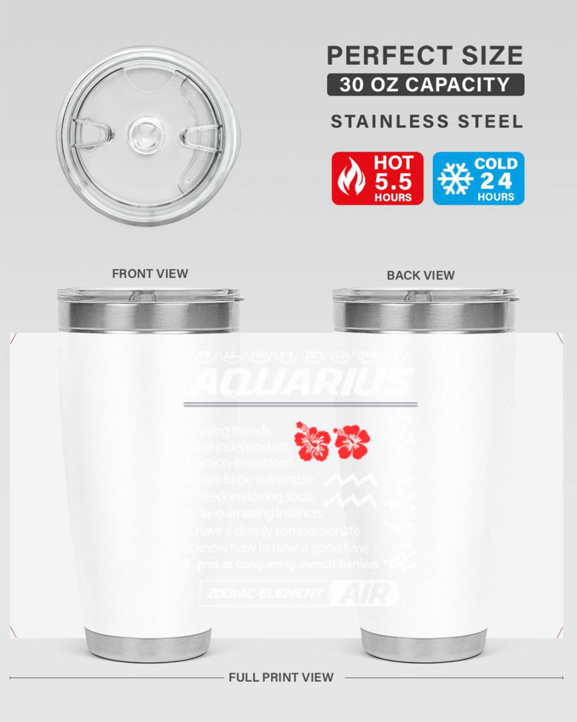 aquarius 85#- zodiac- Tumbler